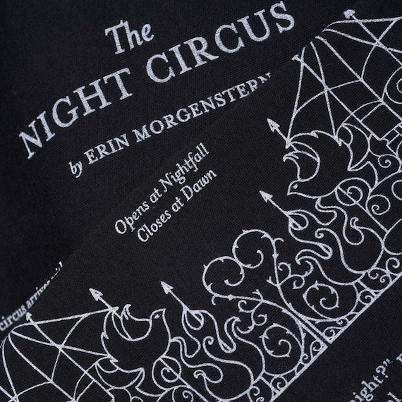 The Night Circus Book Scarf - Infinity Scarf, Literary Scarf, Erin Morgenstern, Book Lover, Books, Reading, Teacher Gift