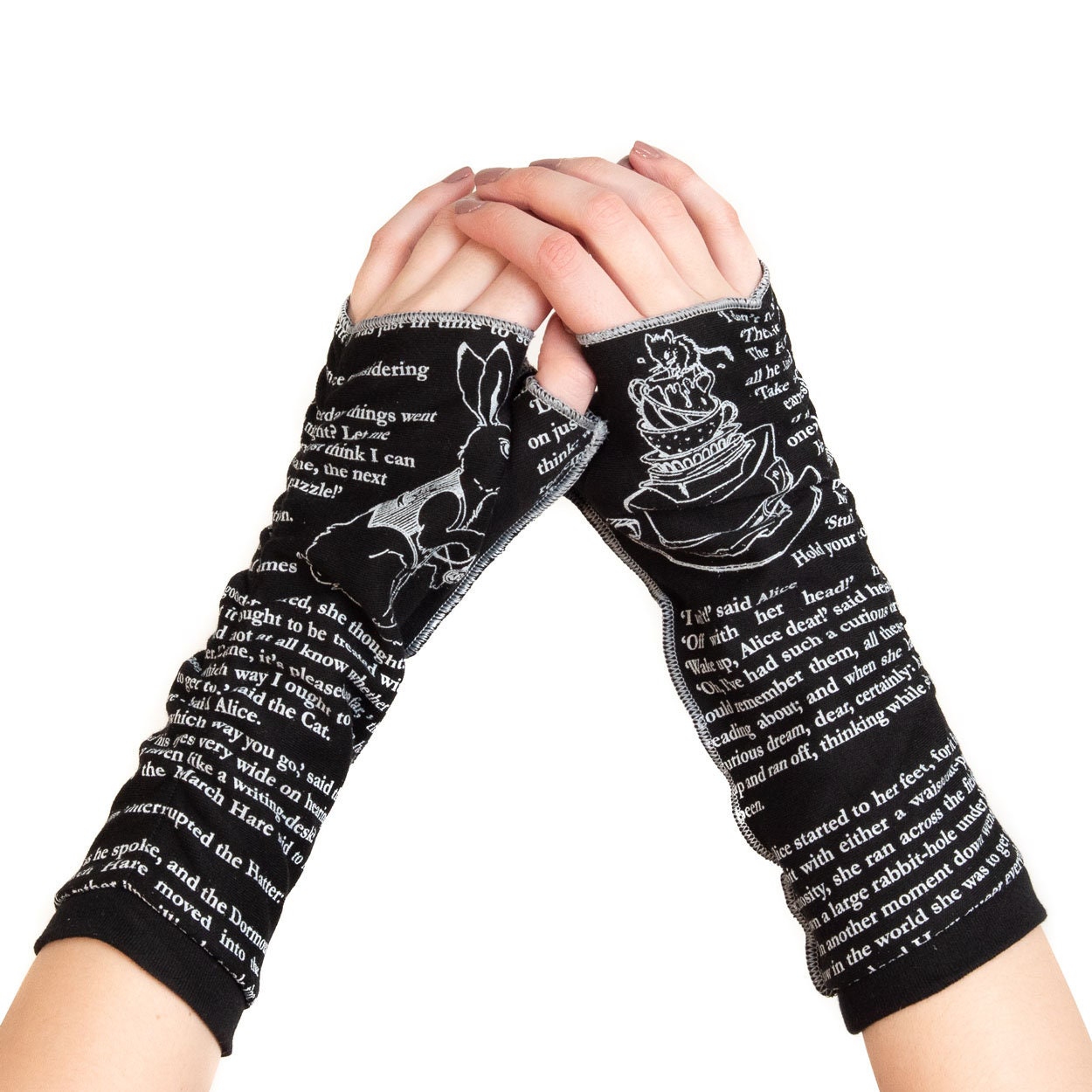 Commit to Lit Writing Gloves Fingerless Gloves, Arm Warmers, Author Gift,  Writer Gift, Booklover Gift, Graduation Gift, Literary Lover 