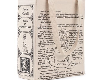 Borsa tote Alice nel Paese delle Meraviglie - Lewis Carroll, Borsa tote, Letteratura, Amante dei libri, Libri, Letteratura, Regalo per insegnanti, Regalo per lettori