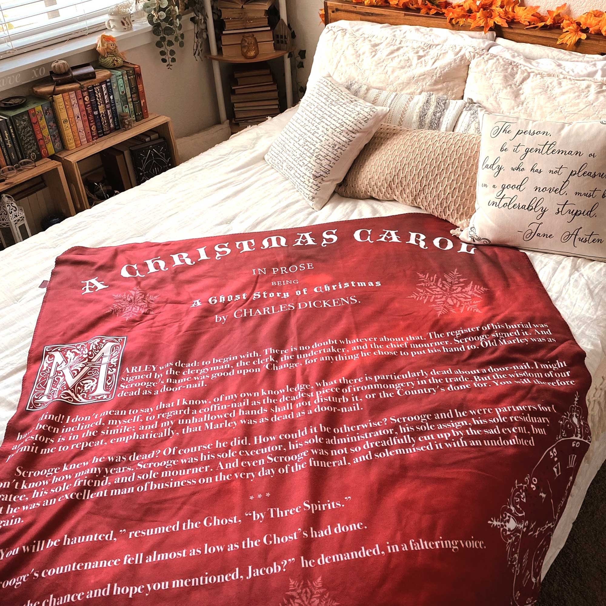 Christmas Carol Throw - Etsy