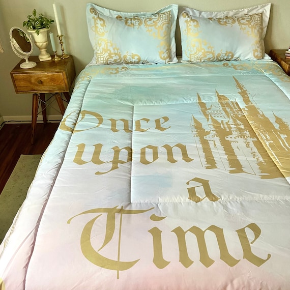 Fairy Tale Comforter Once Upon a Time Literary Bedding Colorful Daughters Bedroom Book Lover Gift Stories Etsy