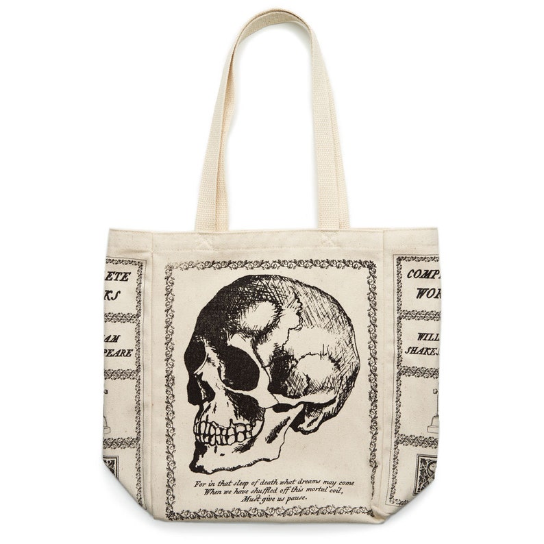 Hamlet Book Tote William Shakespeare Tote Bag Literary - Etsy