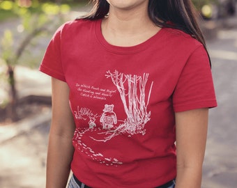 Winnie-the-Pooh Tee - A. A. Milne, E. H. Shepard, Bookish Quote Tee, 100% Cotton Tee, Fitted Women's Tee, Book Nerd & Book Lover Gift