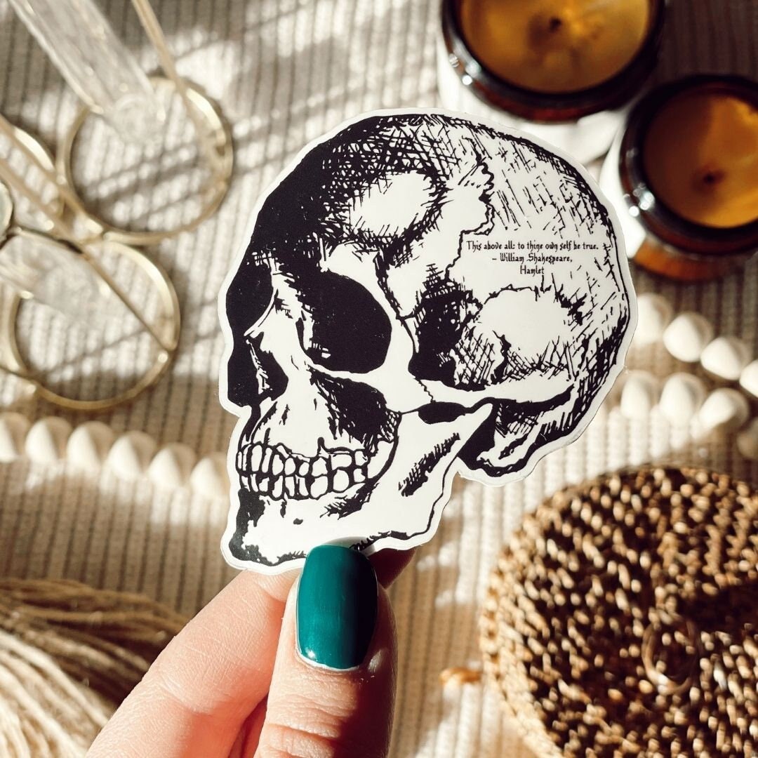 Totenkopf Kette Miniblings Acrylglas schwarz Schädel Skull Gothic