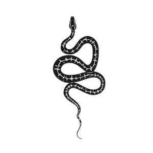 Snake Graphic Bookmark - Perfect Fantasy Reader Gift, Writer Gift, Cut Out Bookmark, Student Gift, Teacher Gift, Booklover Serpent