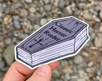 Classic Horror Reader Sticker – Sargbuch, Gothic Literatur