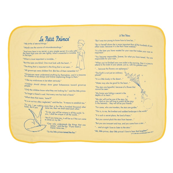 Little Prince Printed Summer Blanket/Wrapping Shawl In White Color For Newborn Baby main image 1