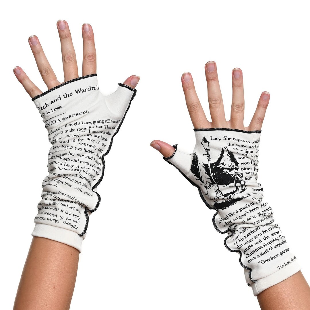 The Mysterious Affair at Styles Writing Gloves | Fingerless Cotton Gloves