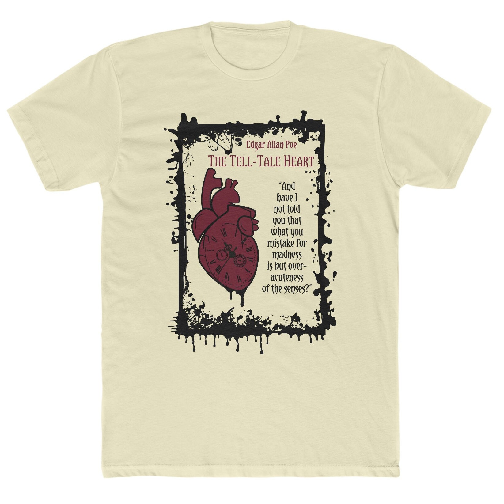 The Tell-Tale Heart T Shirt, Edgar Allan Poe T Shirt The Tell-Tale Heart T Shirt, Edgar Allan Poe T Shirt