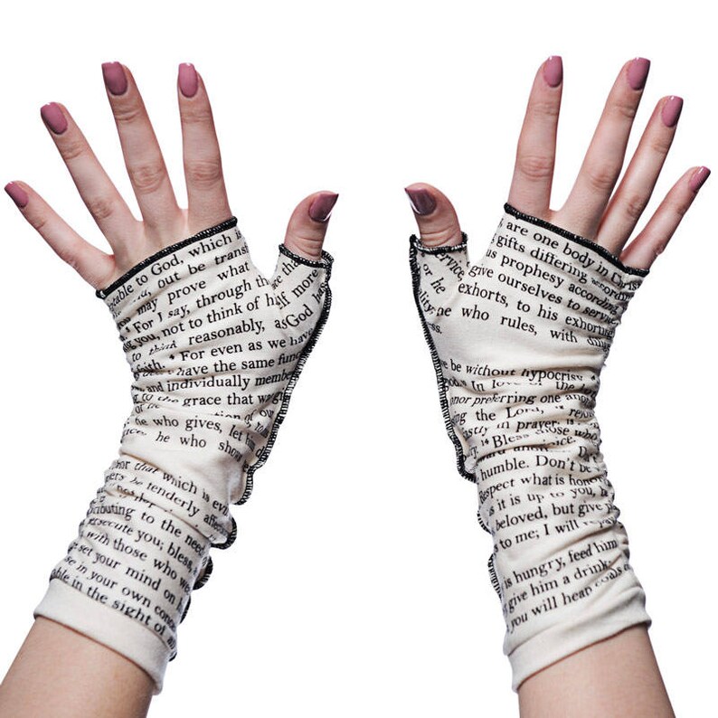 Romans 12 Writing Gloves Bible Christian Gift Fingerless Etsy