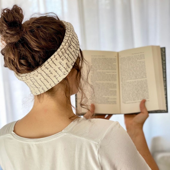 Storiarts Romans 12 Headband - Apostle Paul, Bible, Cozy Cotton Headband, Bookish Twist Knot Headband, Reader Gift, Teacher Gift, Booklover Gift