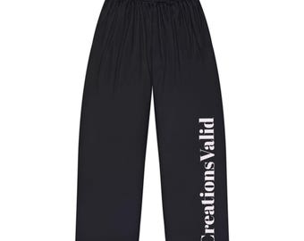 Pantaloni del pigiama con scritta verticale in grassetto / Pantaloni da casa neri