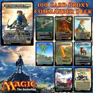 Zelda Link MTG Commander Deck – 100 Card Proxy Magic The Gathering Set