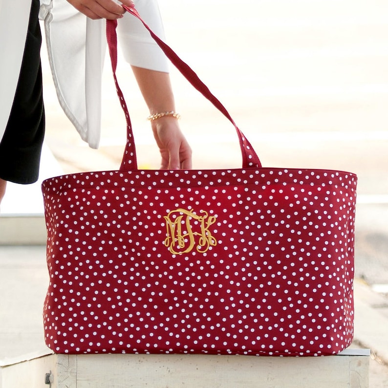 Wedding Party Gifts Monogram Beach Bag Carryall Bag Personalized Tote Bag Personalized Gifts For Her Pool Tote Large Tote With Pockets