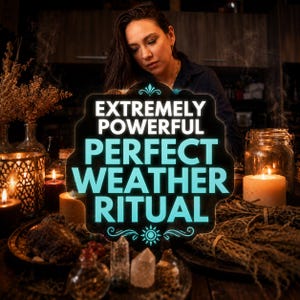 Good Weather Spell, Clear Skies, Sunshine Energy Ritual, Stop Rain Spell, Sun Spell, Personalized Wedding Blessing, Etsy Witch