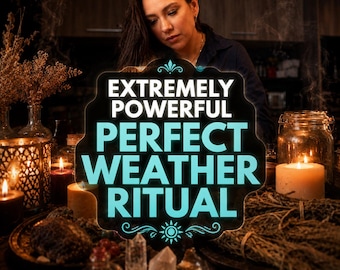 Good Weather Spell, Clear Skies, Sunshine Energy Ritual, Stop Rain Spell, Sun Spell, Personalized Wedding Blessing, Etsy Witch