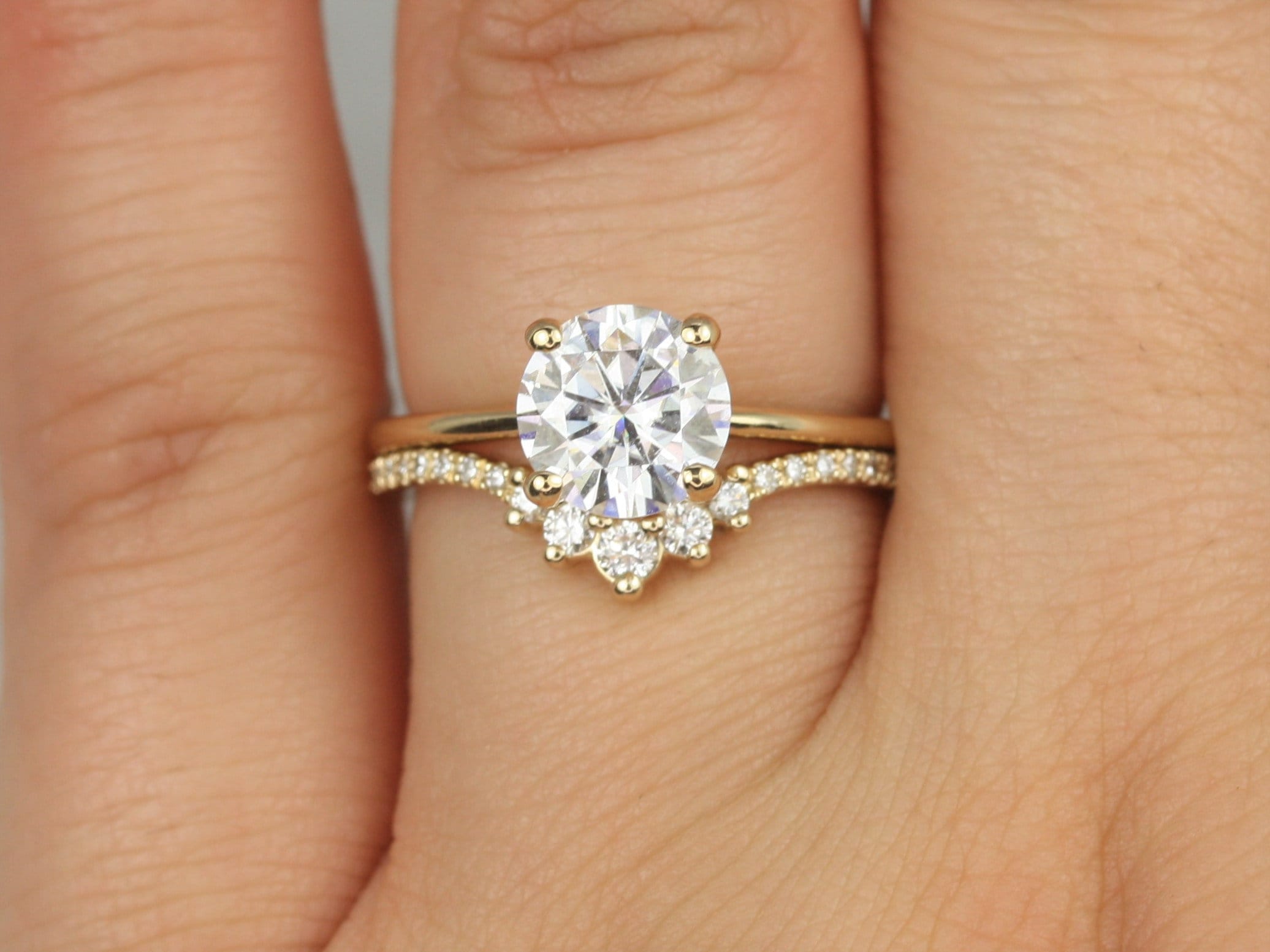 7.5 mm 2024 moissanite ring