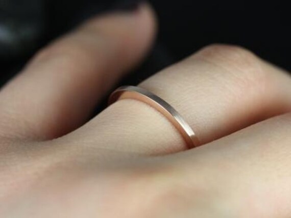 Ready to Ship 14kt Rose Gold Matching to ALL Barra/Bella/Kitana/Celeste Gold Band,Minimalist Ring,Gold Wedding Ring,Plain Band