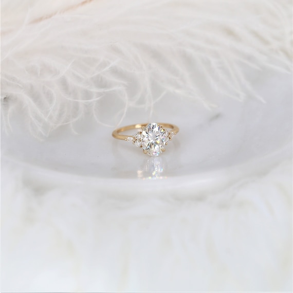 2.50 Carat Pear Shape Diamond Yellow Gold Solitaire Ring | Yellow Gold | by Lauren B Jewelry