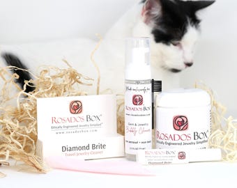 Sparkle Spa Set,Jewelry Cleaner,Biodegradable Jewelry Cleaner,Non Toxic Jewelry Cleaning,Gold Cleaner,Travel Size Jewelry Cleaner