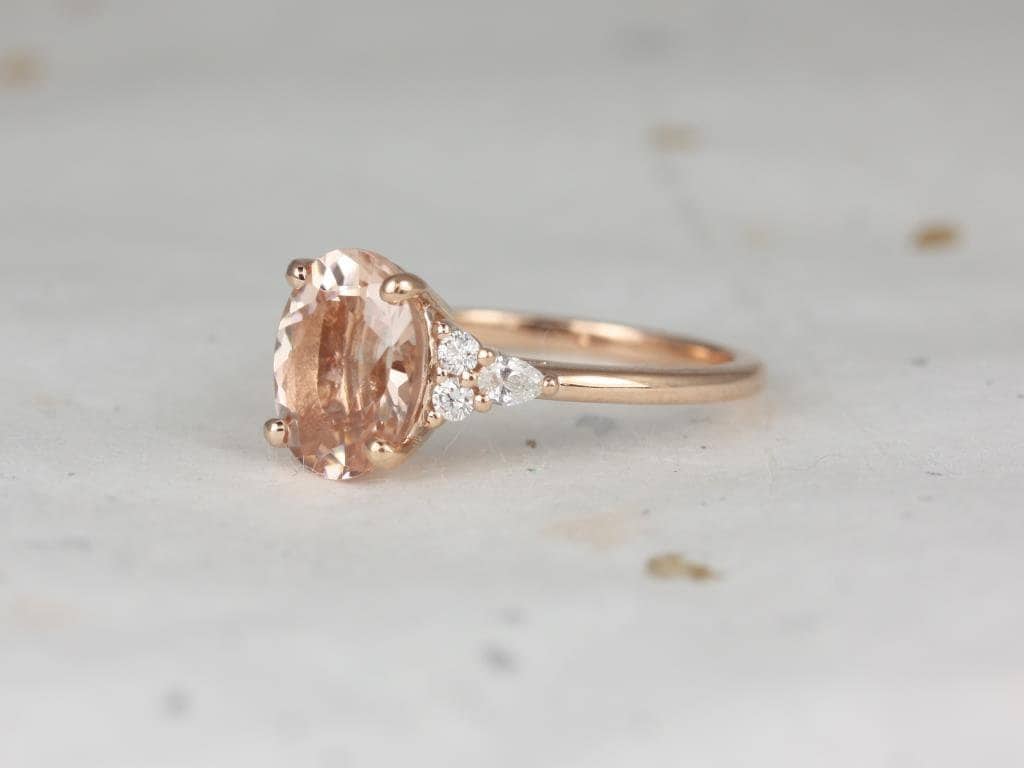 morganite and diamond