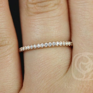 14kt Matching Band to Kimberly/Catalina Diamond ALMOST Eternity Ring,Dainty Diamond Ring,Wedding Ring,Diamond Eternity Ring,Pave Ring