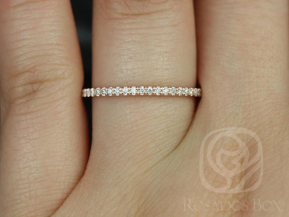 14kt Matching Band to ALL Federella/Darcy Diamond HALFWAY Eternity Ring,Dainty Diamond Ring,Petite Diamond Band,Anniversary,Minimalist Ring