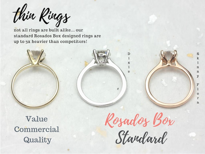 Classic PLAIN Notched Matching Band to Eloise 66.577.58mm Ring,14kt Solid Gold,Rosados Box