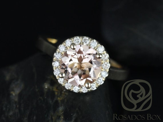 8mm morganite sale ring