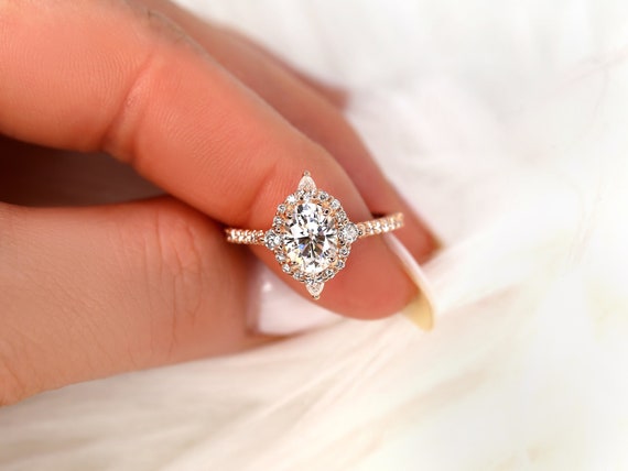 1.50ct Jadis 14kt Moissanite Diamond Unique Oval Halo Ring,Art Deco Ring,Oval Engagement Ring,Diamond Wedding  Ring,Anniversary Ring