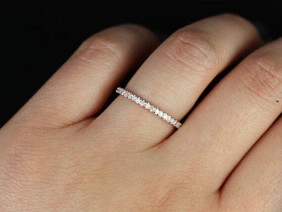 Ready to Ship 14kt Gold Matching Band to Cara Diamond ALMOST Eternity Ring,Dainty Diamond Ring,Stacking Ring,Wedding Ring,Anniversary Gift