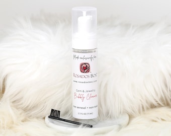 Bubbly Foaming Jewelry Cleaner,Biodegradable Jewelry Cleaner,Non Toxic Jewelry Cleaning,Gold Cleaner,Travel Size Jewelry Cleaner