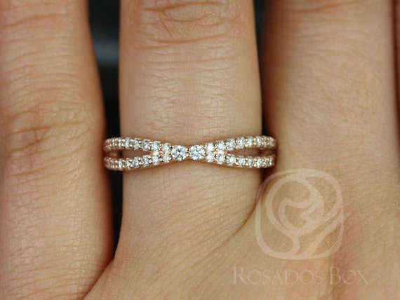 Skinny Lima 14kt Pave Diamond Band Ring,Dainty Infinity Ring,Diamond Criss Cross Ring,Crossover Band,Unique Wedding Ring,Stacking Ring