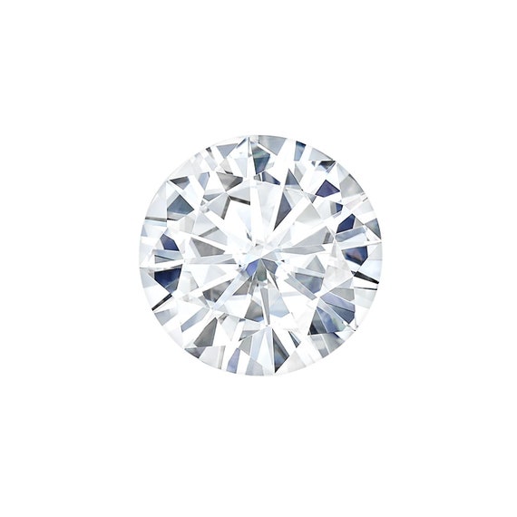 UPGRADE to 7mm Forever One DEF Round Moissanite,Rosados Box