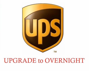 UPGRADE to OVERNIGHT Shipping (Option for USA Only)