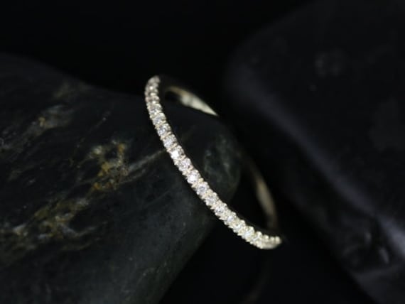 14kt Matching Band to Romani 7x5mm/8x6mm Rebecca HALFWAY Diamond Eternity Ring,Dainty Diamond Ring,Anniversary Gift,Diamond Band,April Gift