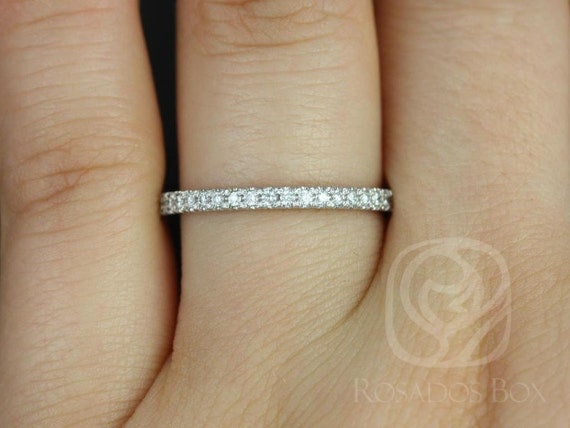 14kt Matching Band to Pernella/Chantelle/Mariah Pave Diamond ALMOST Eternity Ring,Diamond Band,Diamond Ring,Wedding Ring,Anniversary Ring