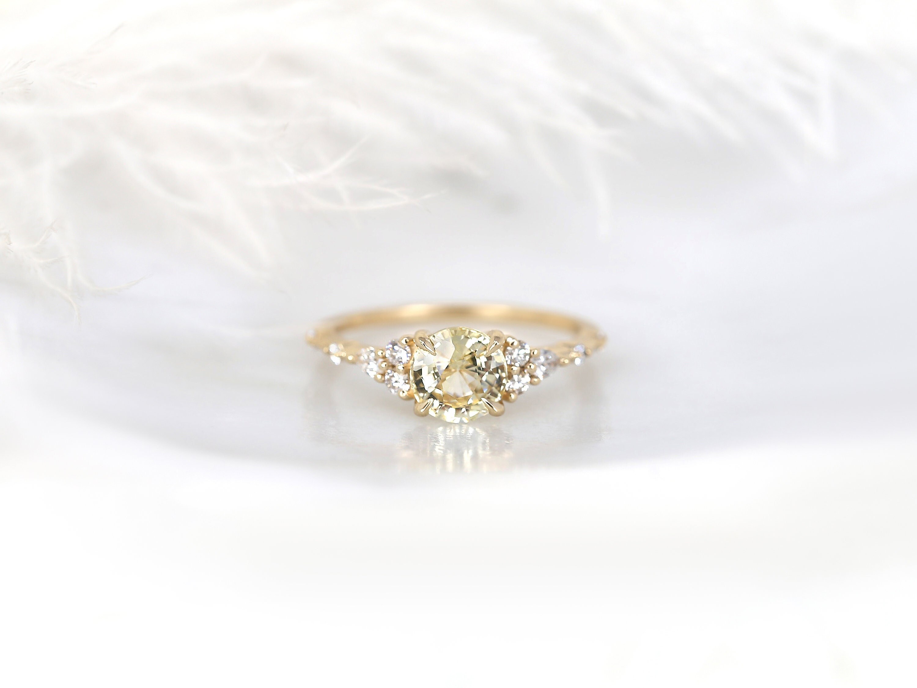 1.48ct Ready to Ship Anastasia 14kt Gold Champagne Sapphire