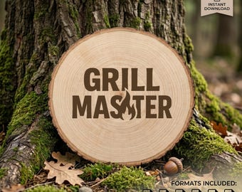 Grill Master SVG-paket, BBQ-skärbrädedesigner (20 laserskurna filer)