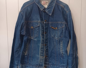 Vintage 70's - 80's Men's 'saddle King Western' Denim Jacket by