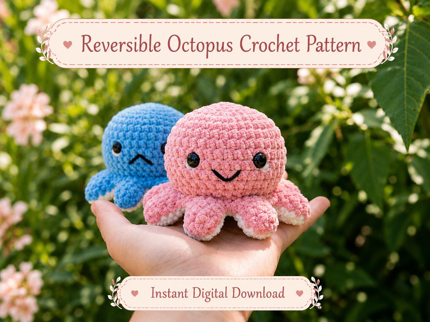 Réversible octopus plush - Etsy 日本