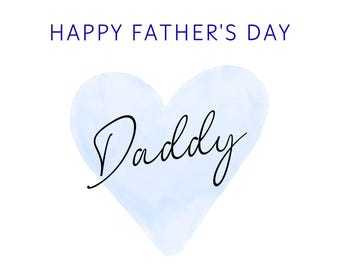 Best Dad Ever Father's Day Card, Digital Download, Instant Printable, Minimalist, Heartfelt Message for Dad from son or daughter.