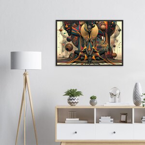 African American Framed Wall Art, The Mourner's Bench, Black Church Prayer Art Print, Afrocentric Spiritual Decor, Ready to Hang image 3