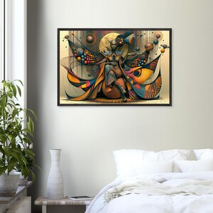 Black Art Framed Print, Anointed, African American Spiritual Wall Art, Gold and Bronze Afrocentric Decor, Ready to Hang image 6