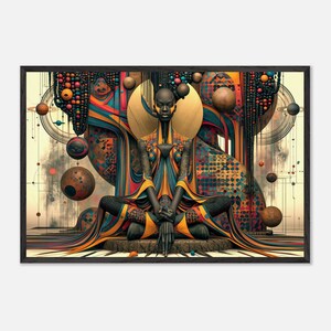 African American Framed Wall Art, The Mourner's Bench, Black Church Prayer Art Print, Afrocentric Spiritual Decor, Ready to Hang image 2