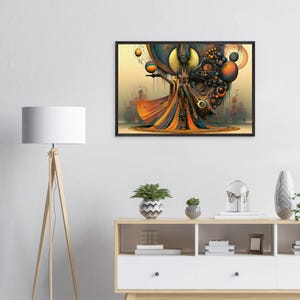 Framed Black Art, Benediction, African American Spiritual Wall Art Print, Afrocentric Living Room Decor, Ready to Hang image 2