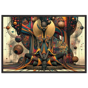 African American Framed Wall Art, The Mourner's Bench, Black Church Prayer Art Print, Afrocentric Spiritual Decor, Ready to Hang image 1