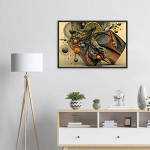 Black Praise Dance Wall Art Framed, Praise Break, African American Gospel Art Print, Afro Surreal Decor, Ready to Hang image 4