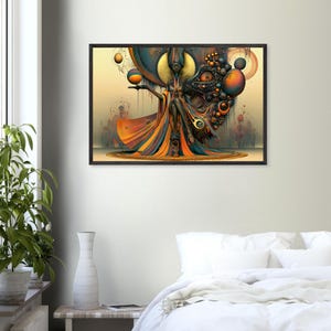 Framed Black Art, Benediction, African American Spiritual Wall Art Print, Afrocentric Living Room Decor, Ready to Hang image 5