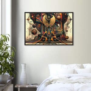 African American Framed Wall Art, The Mourner's Bench, Black Church Prayer Art Print, Afrocentric Spiritual Decor, Ready to Hang image 6